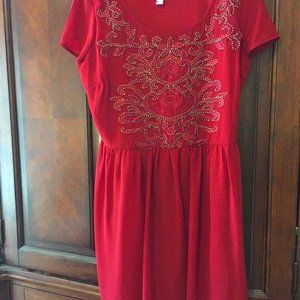 Embroidered beaded dress